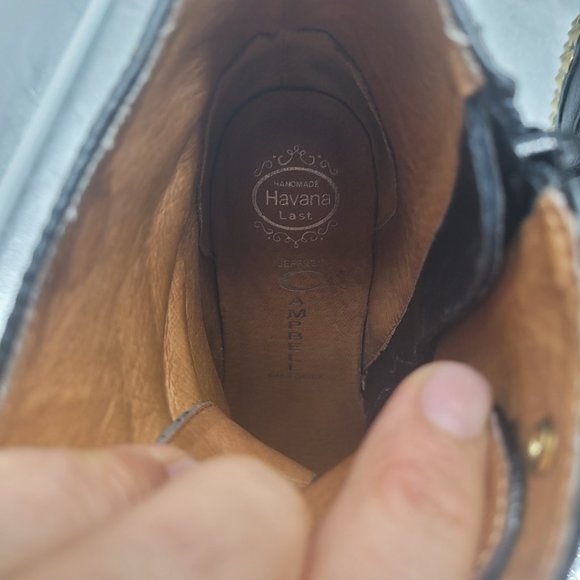 Jeffrey Campbell Damsel Spike Platform Wedge Black Ankle Boots - Picture 8 of 9